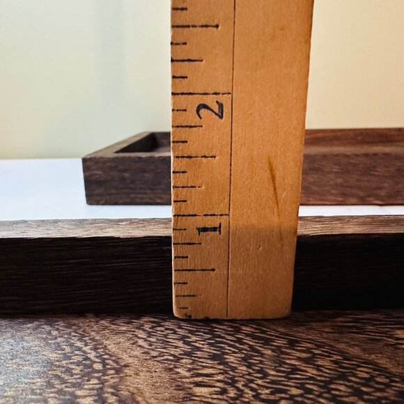 Set Of 2 Rustic Farmhouse Wooden Trays With Handles - Assembly Required - Picture 6 of 11